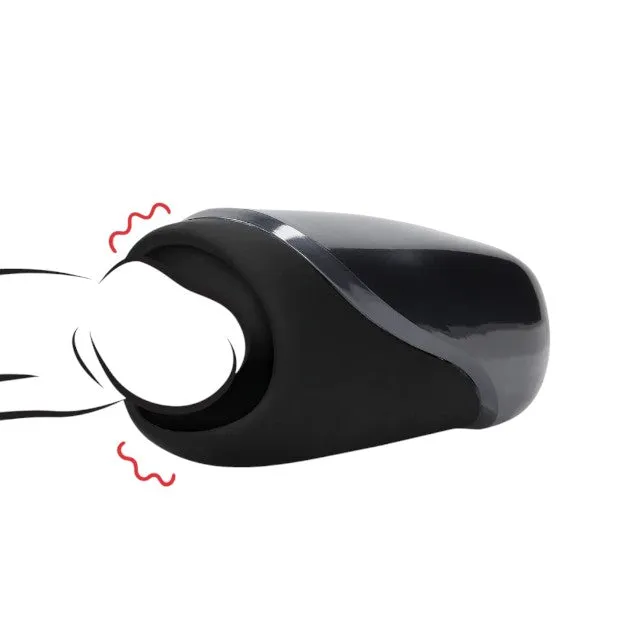 Masturbator automat LOVELINE Vibrating Masturbator. 10 funcții de vibrație. rezistent la apă. culoare negru