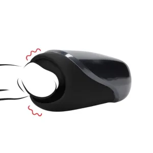 Masturbator automat LOVELINE Vibrating Masturbator. 10 funcții de vibrație. rezistent la apă. culoare negru