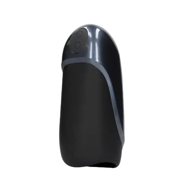 Masturbator automat LOVELINE Vibrating Masturbator. 10 funcții de vibrație. rezistent la apă. culoare negru