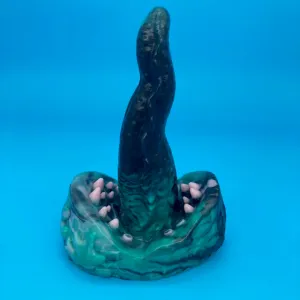 Meenus black/green/pink swirls small soft (OO30)