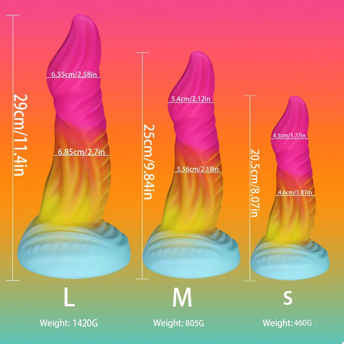 Monster Animal Dildo Butt Plug - Silicone Suction Cup Anal Dildos Sex Toys