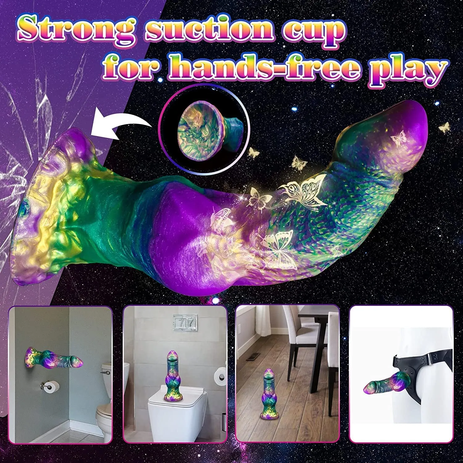 Monster Dildo Butt Plug - Exotic Realistic Dildos Silicone Prostate Massager