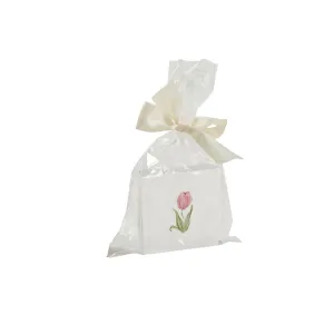 Mudpie Pink Tulip Spring Acryl Block