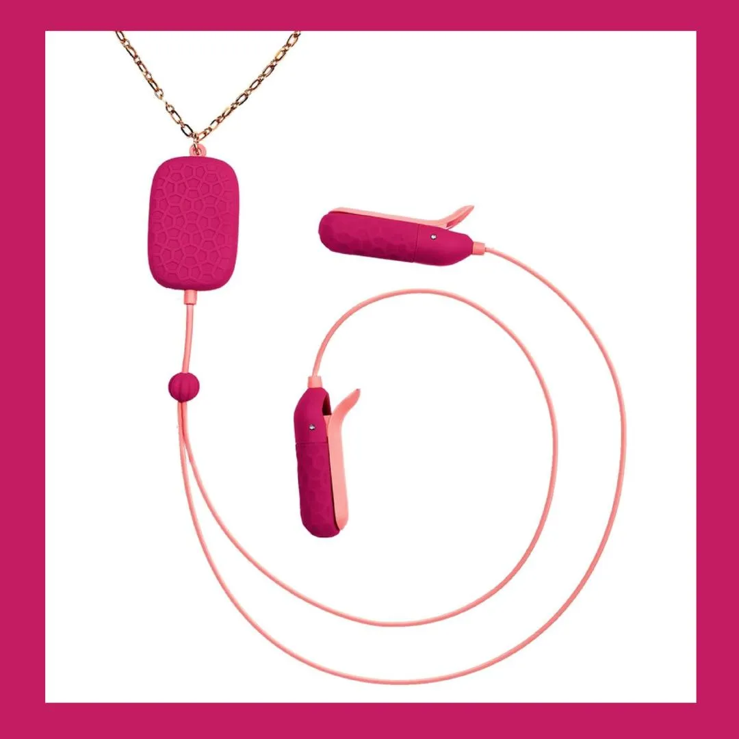 OhMiBod Sphinx Bluetooth App-controlled Nipple Clamps - Raspberry