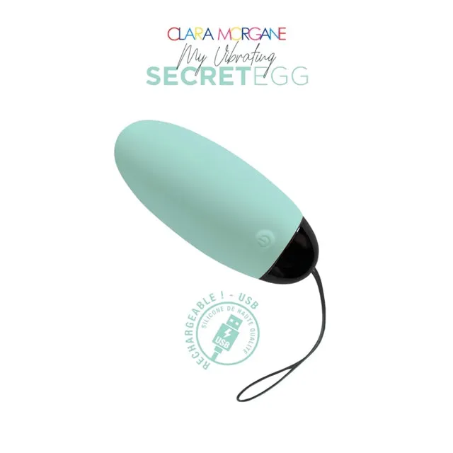 Ou vibrator CLARA MORGANE My Vibrating Secret Egg. control prin telecomandă și aplicație. 10 functii de vibratie. albastru turcoaz