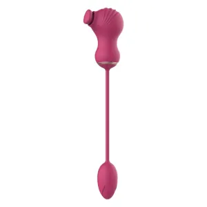 Ou vibrator DREAMTOYS Essentials Tapping Stimulator. pentru stimulare dublă. 7 funcții de tapping. 4 funcții de vibrație. roz