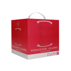 Ouch! Bondage Rope 100 Meter Red