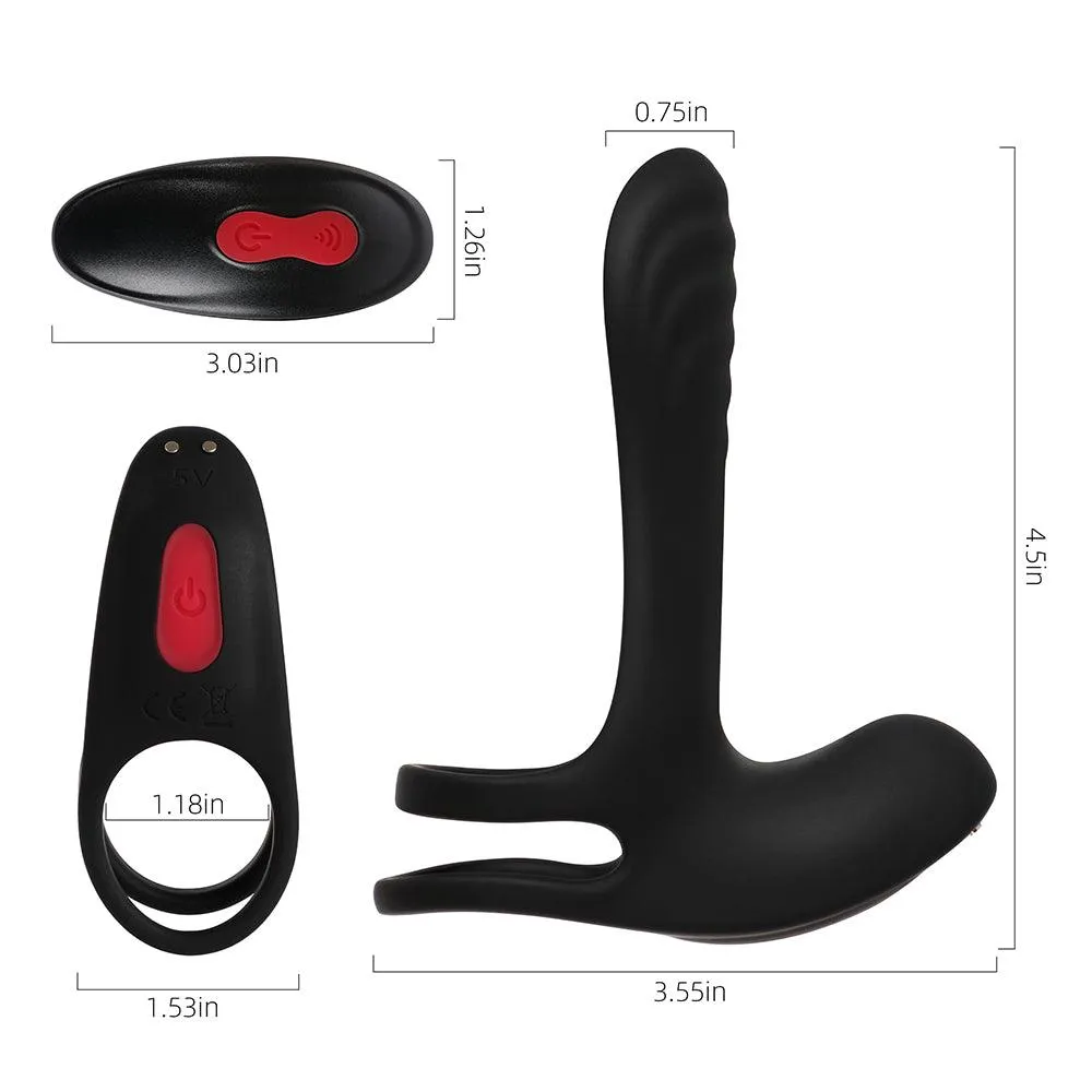 Ox King - Remote-controlled couple masturbator with cock ring