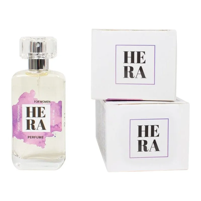 Parfum cu feromoni SECRET PLAY HERA. cu note de vanilie neagră. pară și gardenie albă. pentru femei. mov. 50 ml