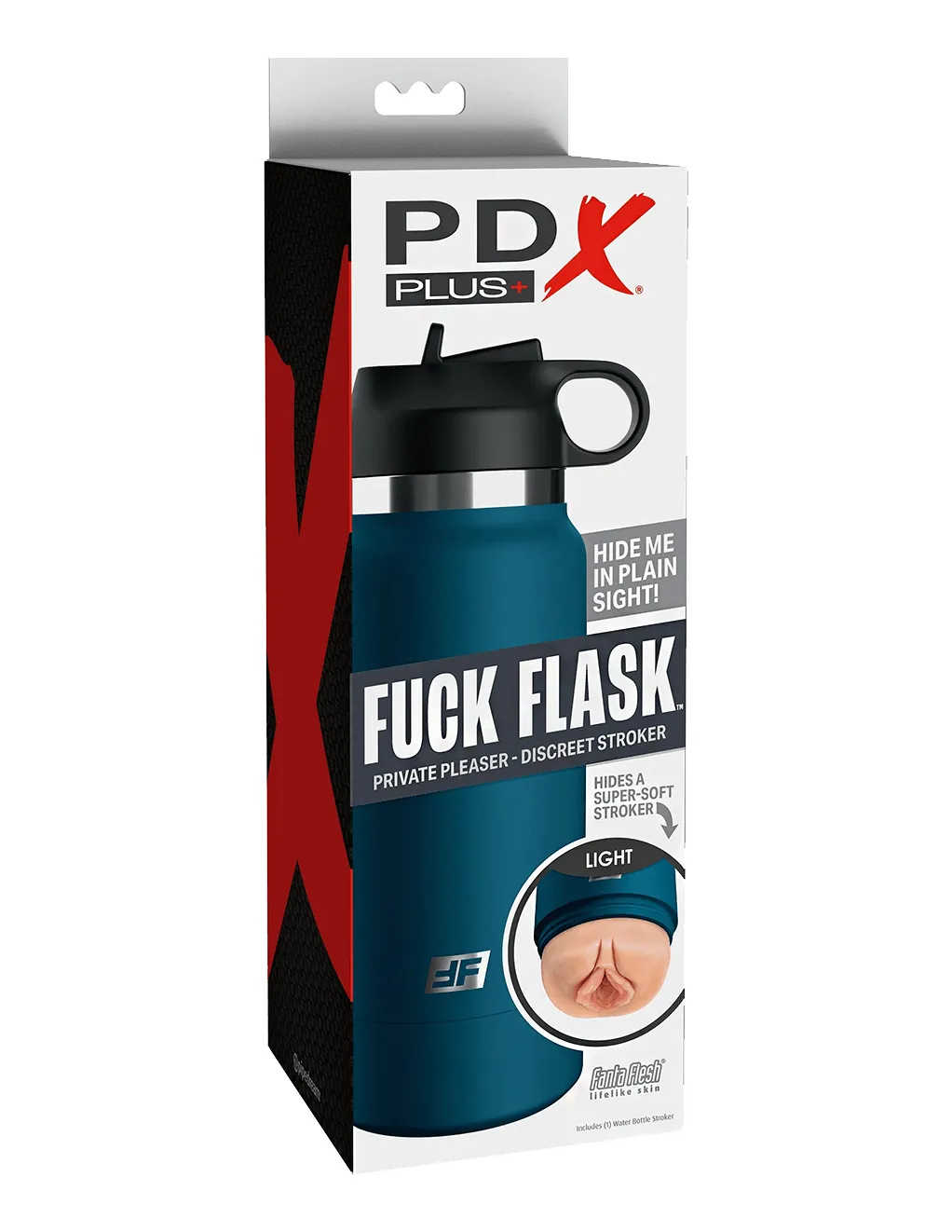 PDX Plus Fuck Flask Blue