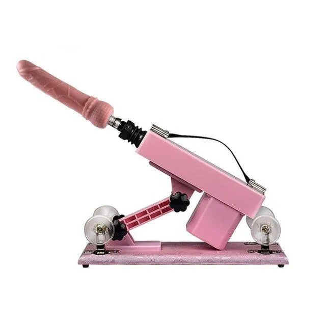 Pink Love Sex Machine Adjustable Speed Thrusting Dildo Female Masturbation