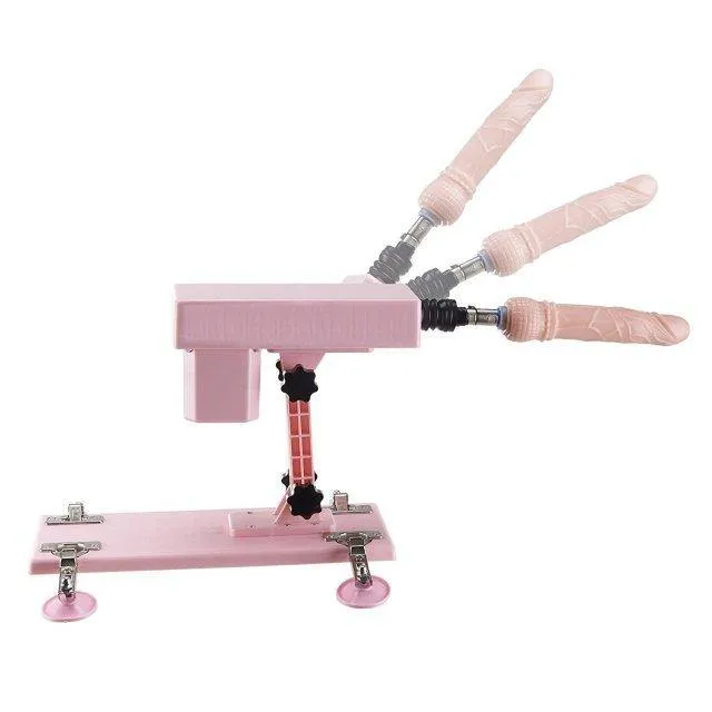 Pink Love Sex Machine Adjustable Speed Thrusting Dildo Female Masturbation