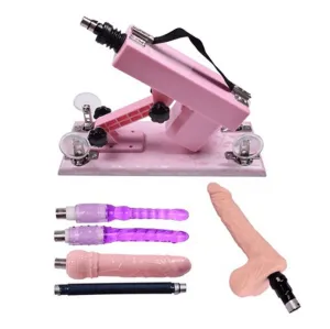 Pink Love Sex Machine Adjustable Speed Thrusting Dildo Female Masturbation