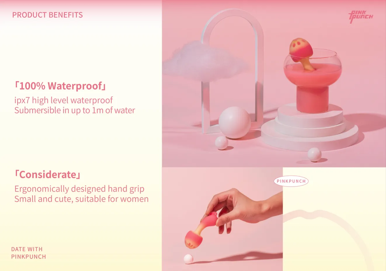 PinkPunch Sunset Mushroom APP Control Vibrator | Loveme Sex