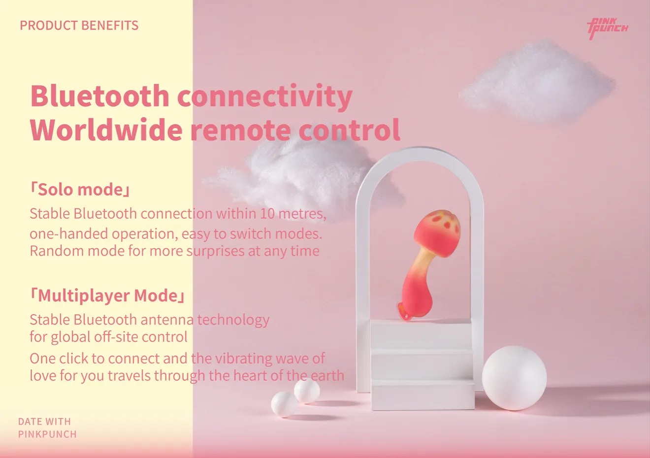 PinkPunch Sunset Mushroom APP Control Vibrator | Loveme Sex