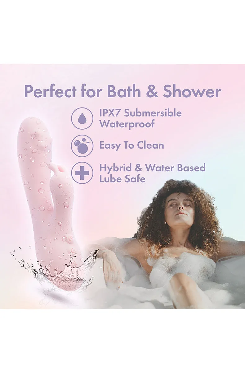Play With Me Fairy Flutter Pink Silicone Rabbit Vibrator
