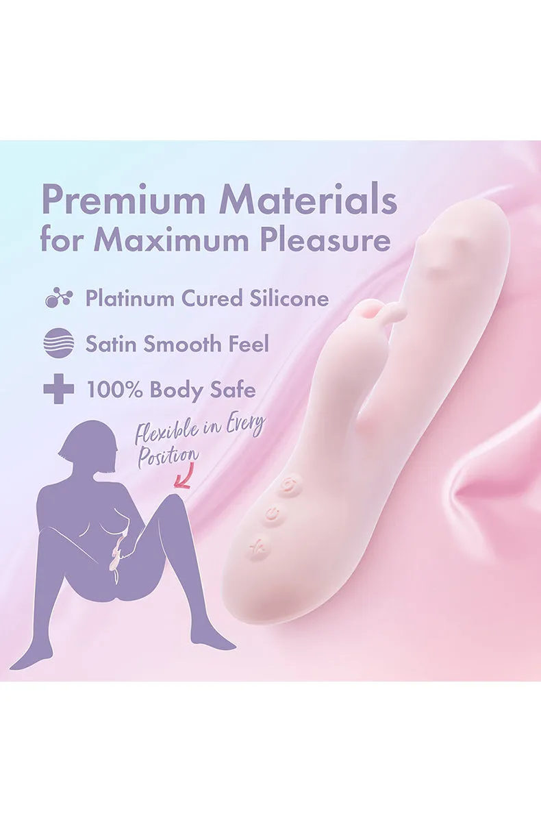 Play With Me Fairy Flutter Pink Silicone Rabbit Vibrator