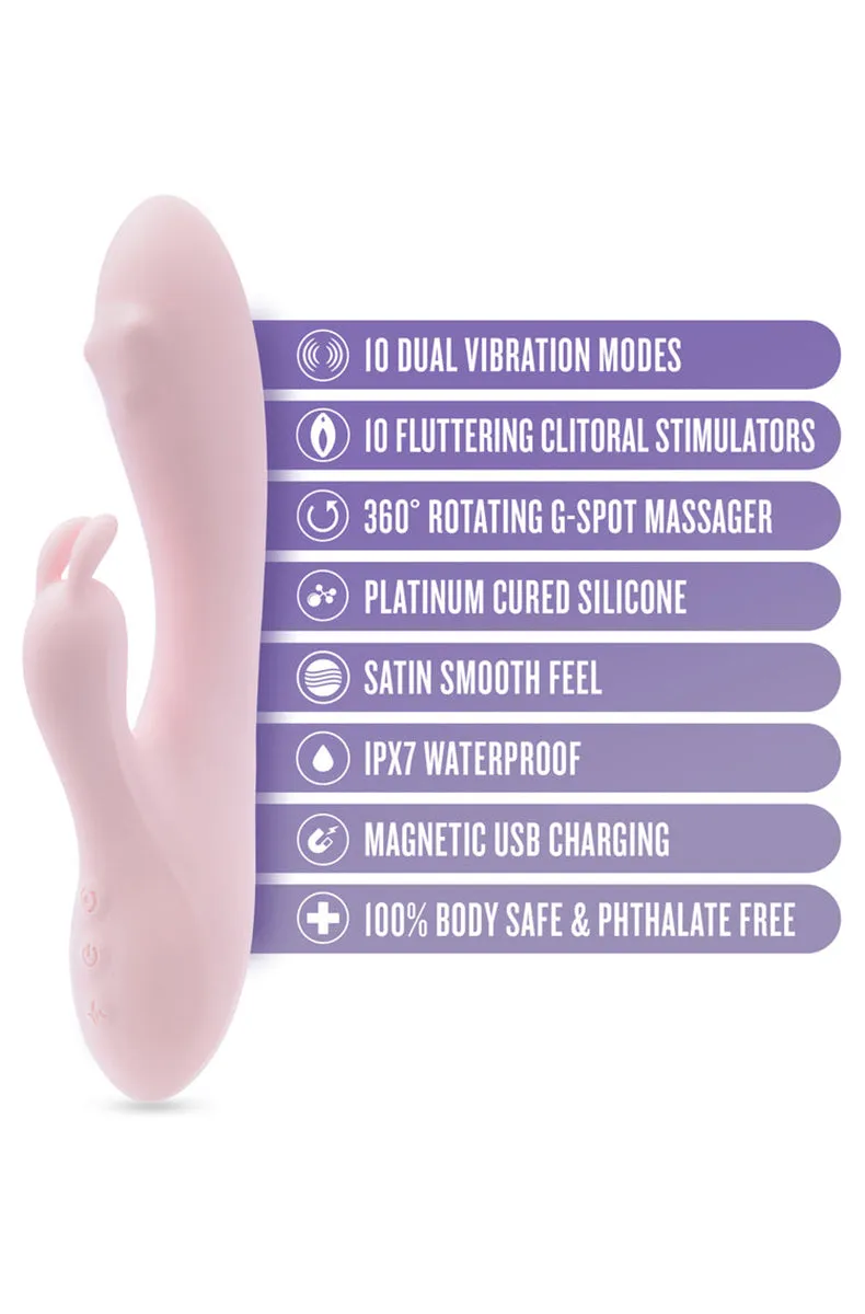 Play With Me Fairy Flutter Pink Silicone Rabbit Vibrator