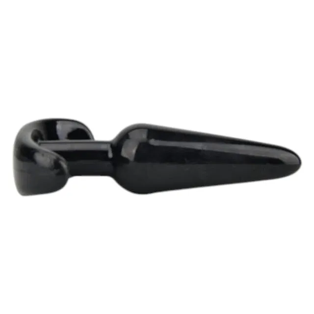 Plug anal LOVING JOY Butt Plug Black. bază în formă de semilună. lungime 11 cm. diametru 2.9 cm. culoare negru