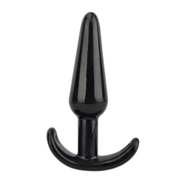 Plug anal LOVING JOY Butt Plug Black. bază în formă de semilună. lungime 11 cm. diametru 2.9 cm. culoare negru