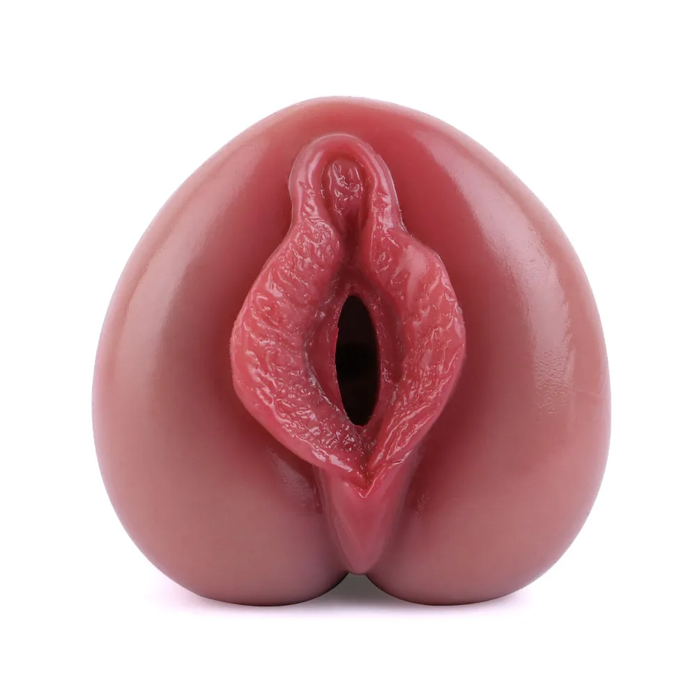 Pocket Pussy Realistic Labia Male Masturbator - Silicone Blowjob Masturbation Cup Life Size Sex Doll