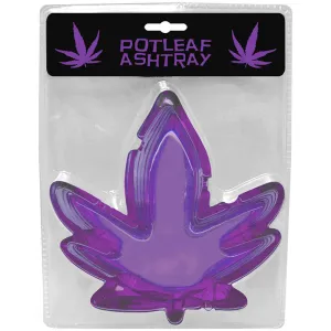 Pot Leaf Ashtray Purple