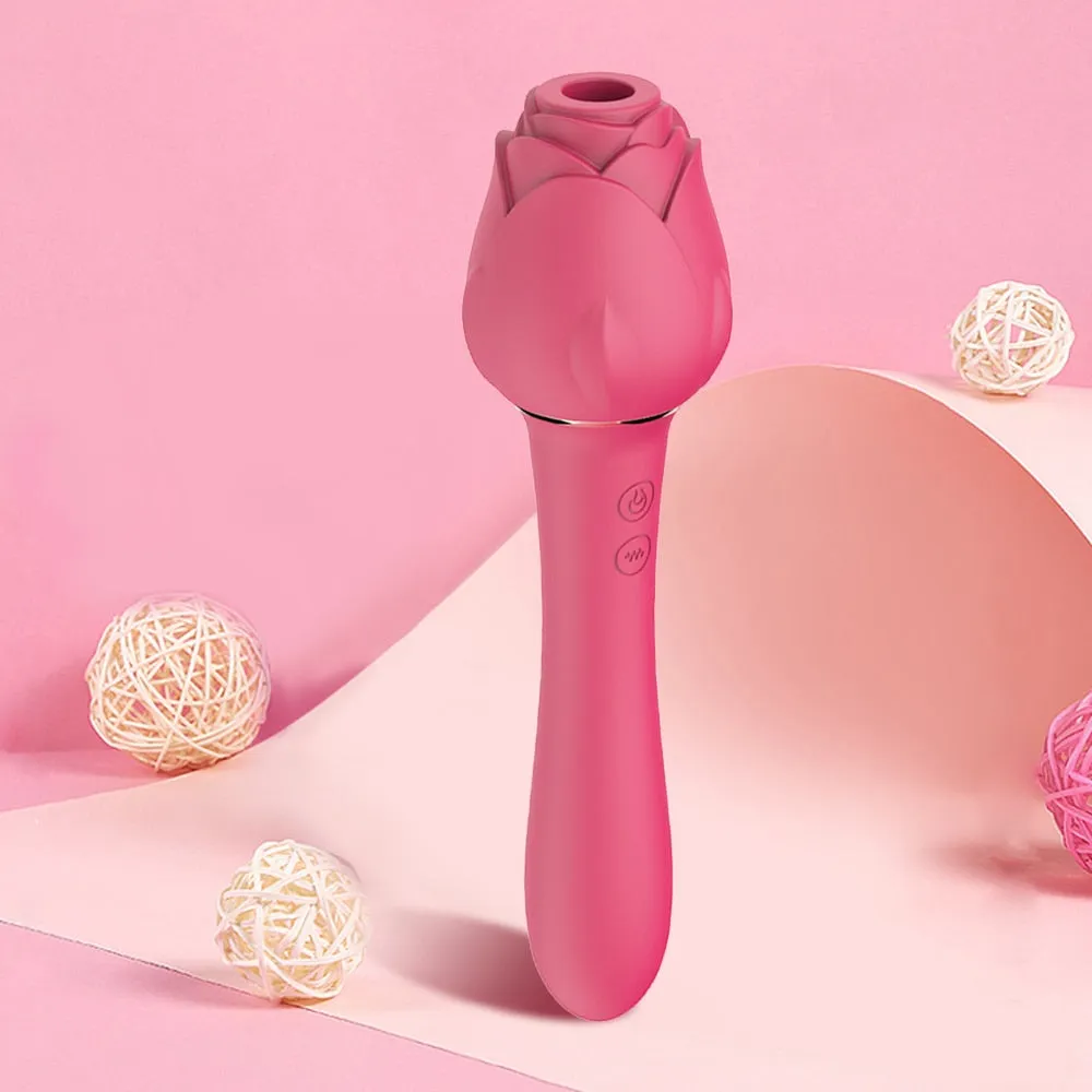 Powerful Rose Vibrator For Women Clitoris Nipple Clit Sucker