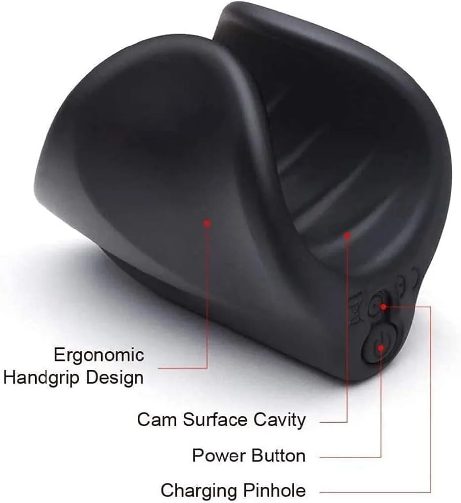 PowerPlate Automatic Masturbator  | Glans & Shaft  | 10 Vibration Modes | USB