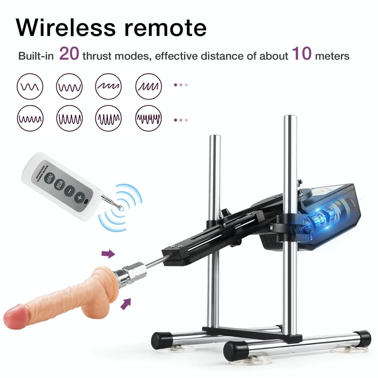 Premium Sex Machine with Thrusting Dildo Intellgent APP Controlled