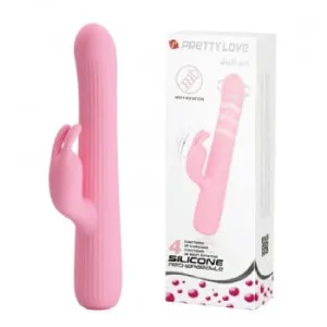 Pretty Love - Julian Vibrating Rotating Rabbit Vibrator (Pink)