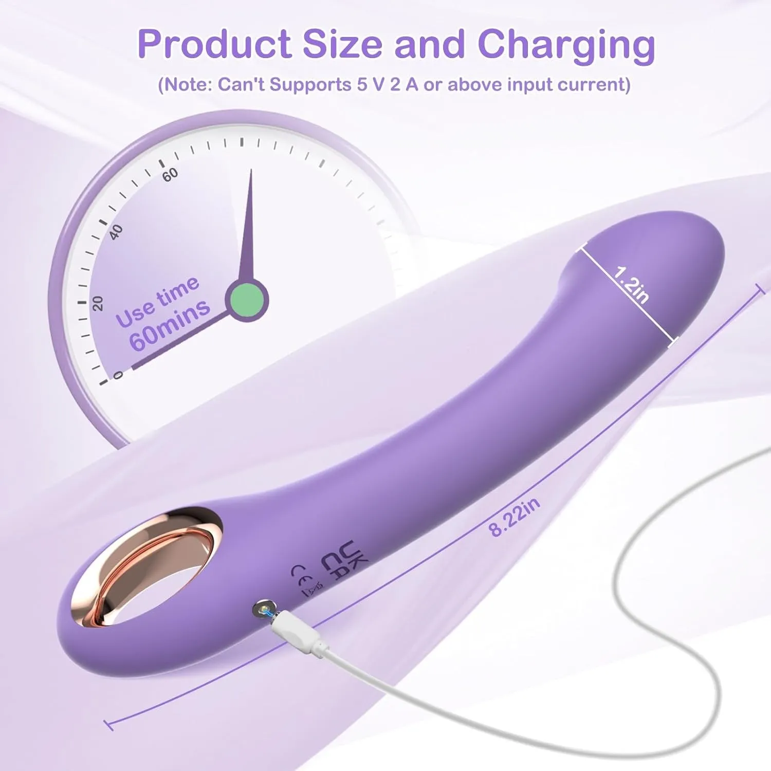 PureKiss Clitoral G Spot Anal Vibrator Dildo. Adult Sex Toy for Women Couple