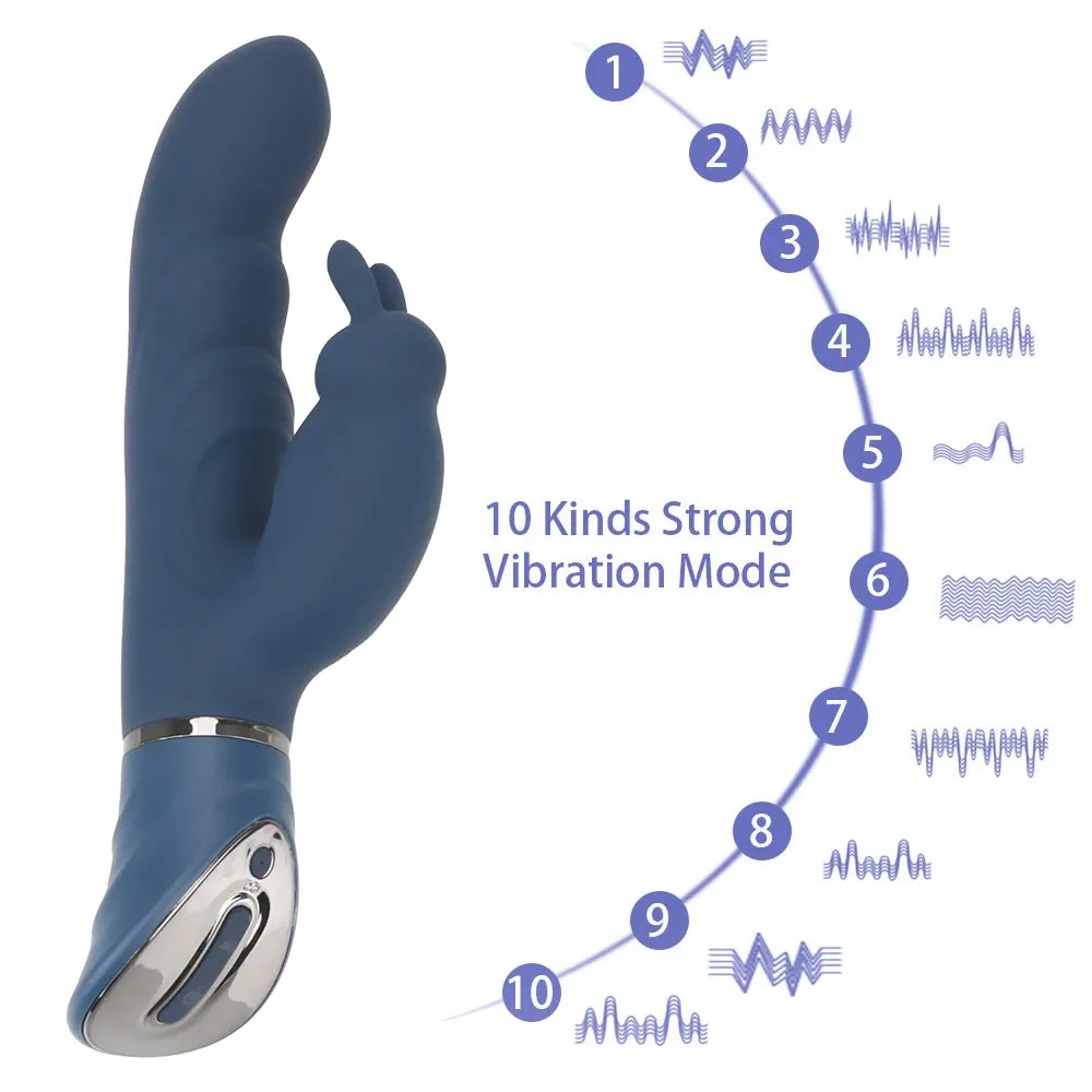 Rabbit Clitoral G Spot Dildo Vibrator - Bunny Clit Stimulator Sex Toys for Women Men
