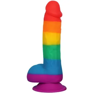 Rainbow Dildo - 8 Soft Silicone Big Realistic Dildo