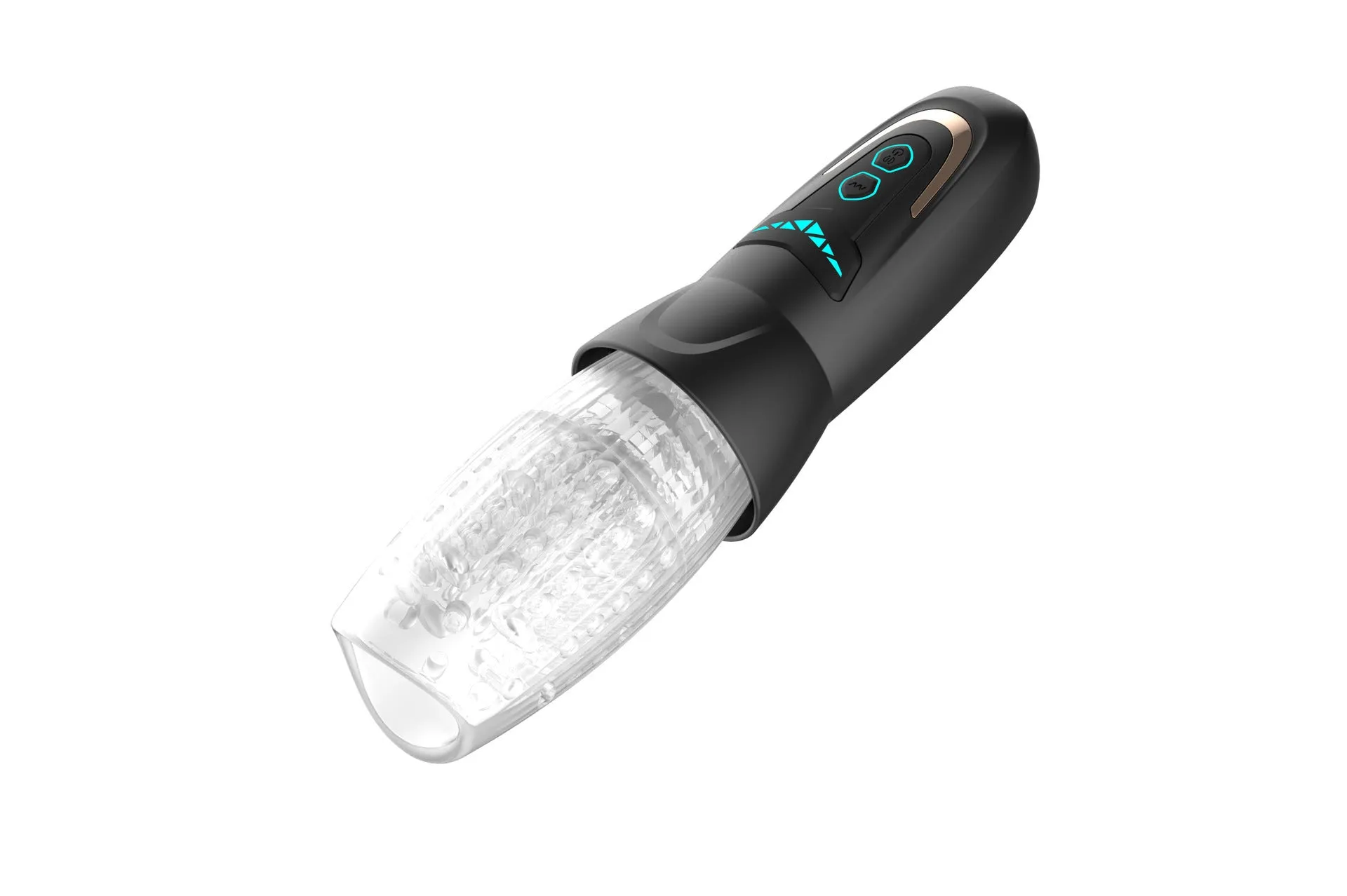 Realistic Pocket Pussy Male Masturbator - Handheld Rotating Penis Masturbation Cup