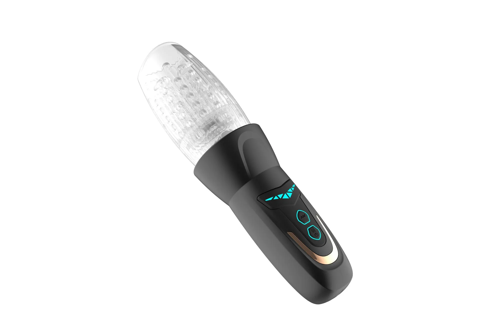 Realistic Pocket Pussy Male Masturbator - Handheld Rotating Penis Masturbation Cup