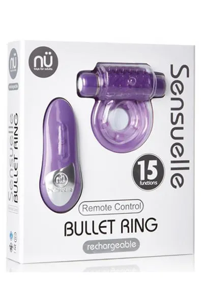 Remote Control Bullet Ring in Purple