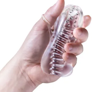Rize Squeezy Clear Textured Compact Stroker