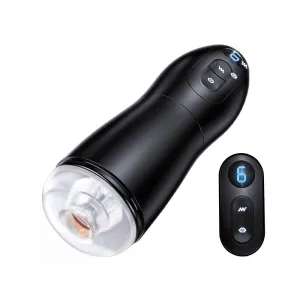 ROCKS|Lightweight Ergonomically Sucking and Vibrating Male Masturbator
