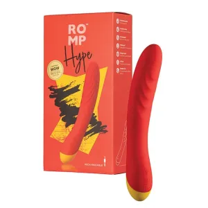 Romp - Hype Vibrating G Spot Dildo (Red)