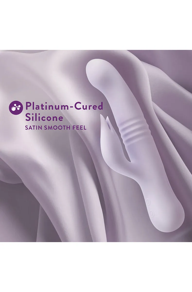 Rylee Lavender Silicone Thrusting Vibrator