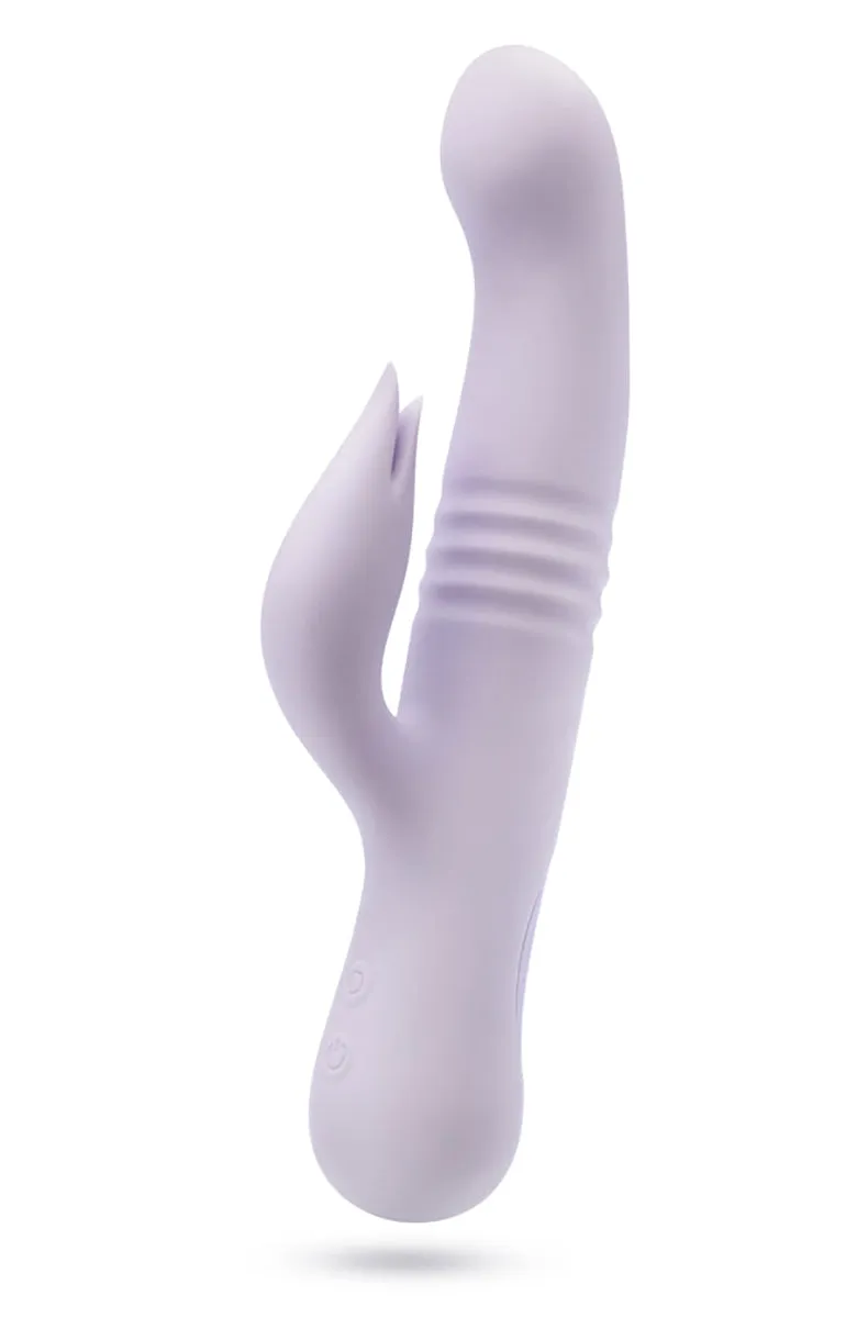 Rylee Lavender Silicone Thrusting Vibrator