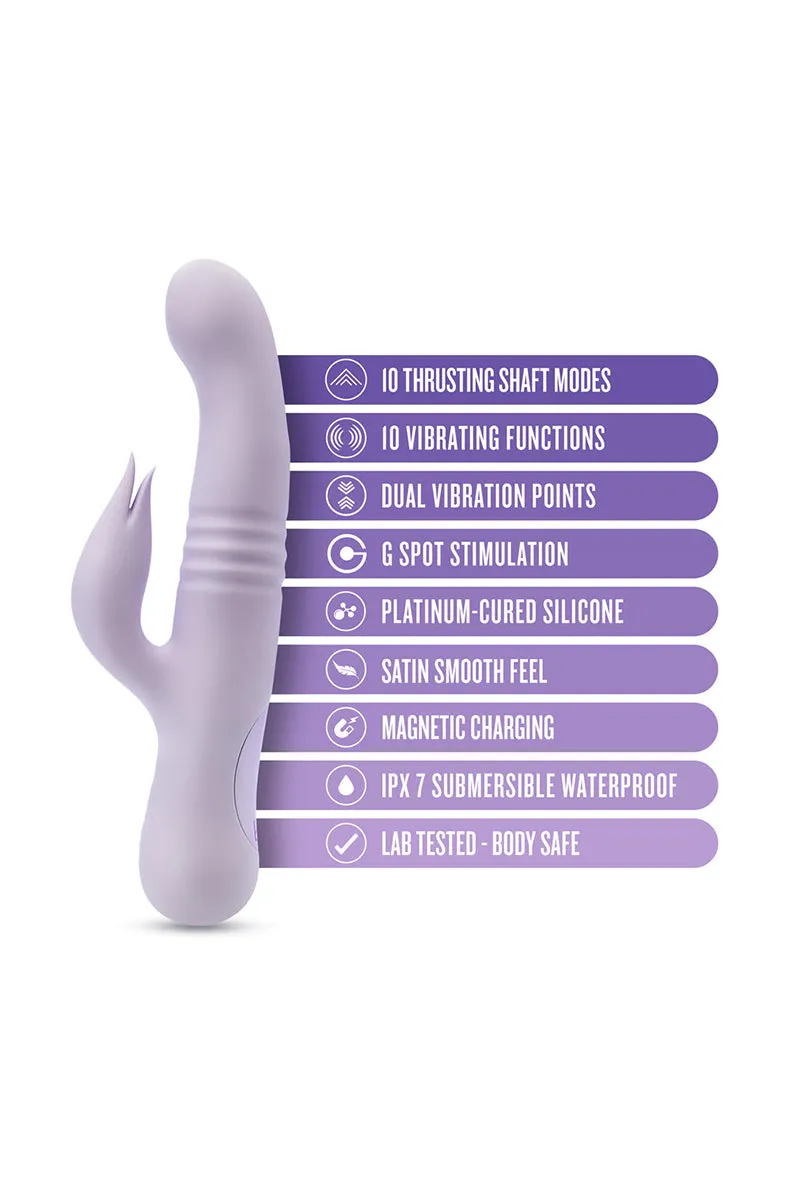 Rylee Lavender Silicone Thrusting Vibrator
