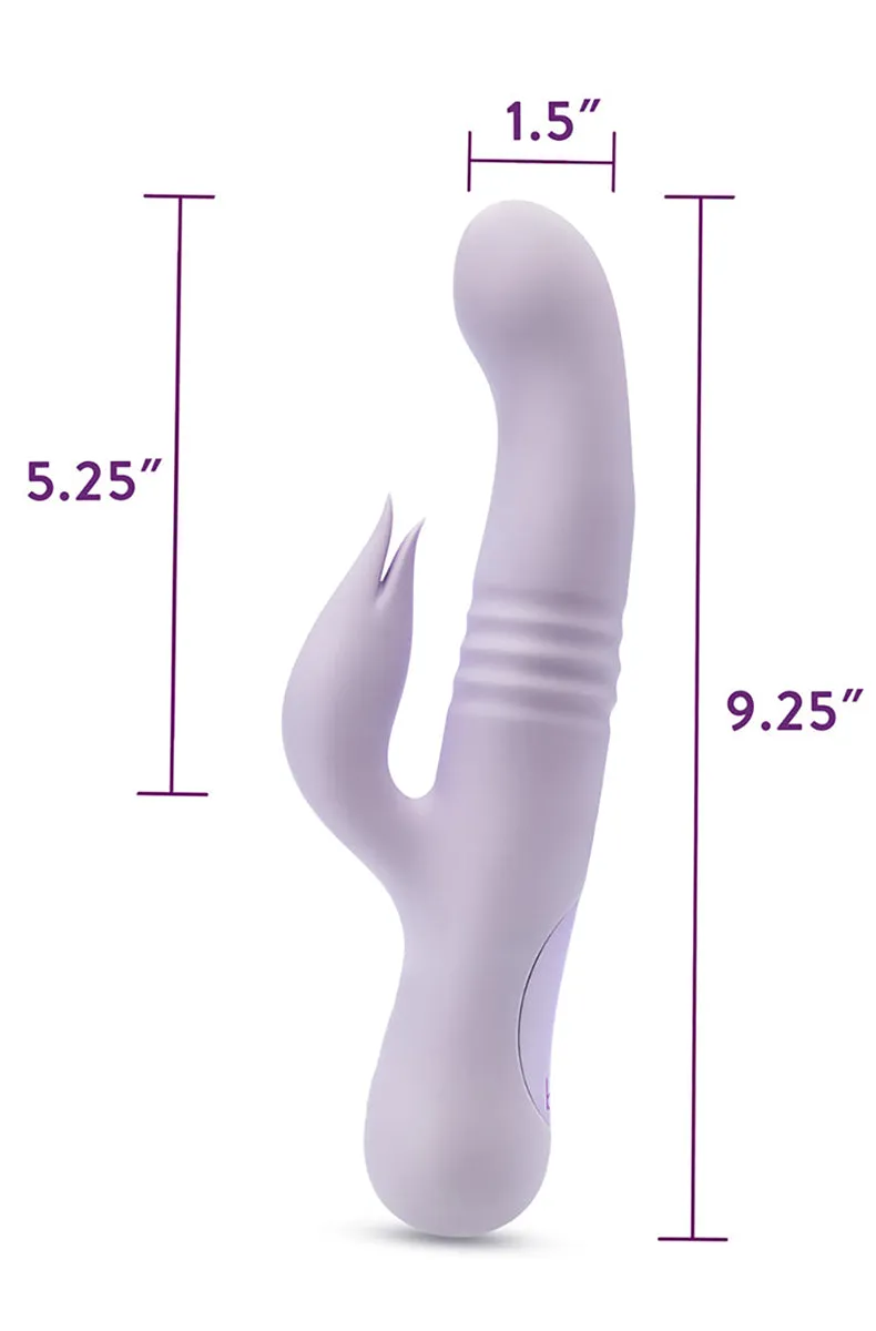 Rylee Lavender Silicone Thrusting Vibrator