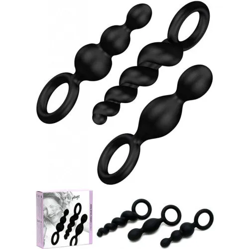 Satisfyer Booty Call Plugs Black (Set of 3)