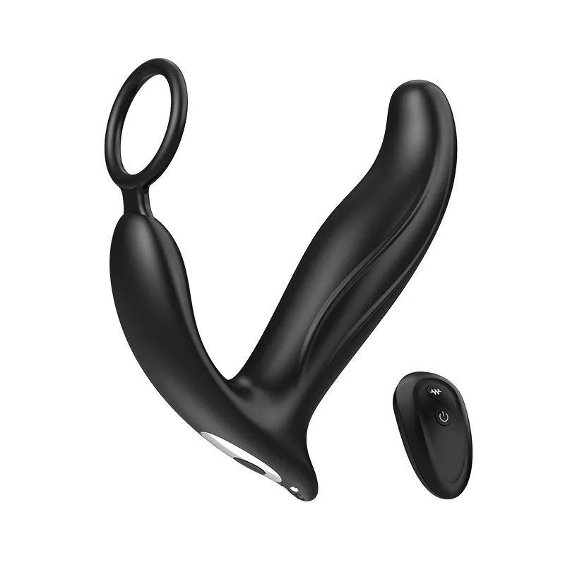 SBD|Thrusting & Vibrating Anal Vibrator Butt Plug with Cock Ring