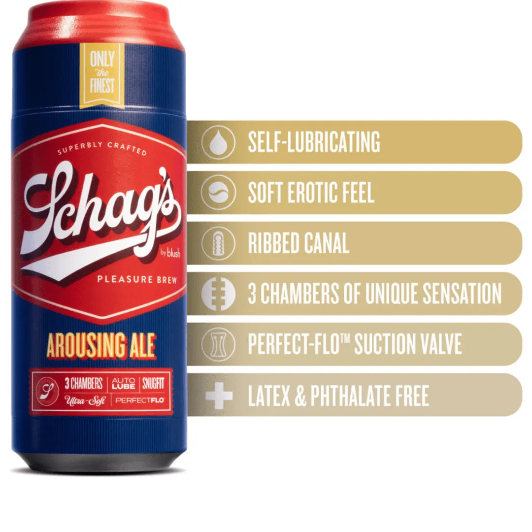 Schag's Arousing Ale Self-Lubricating Penis Stroker (Damaged Package)