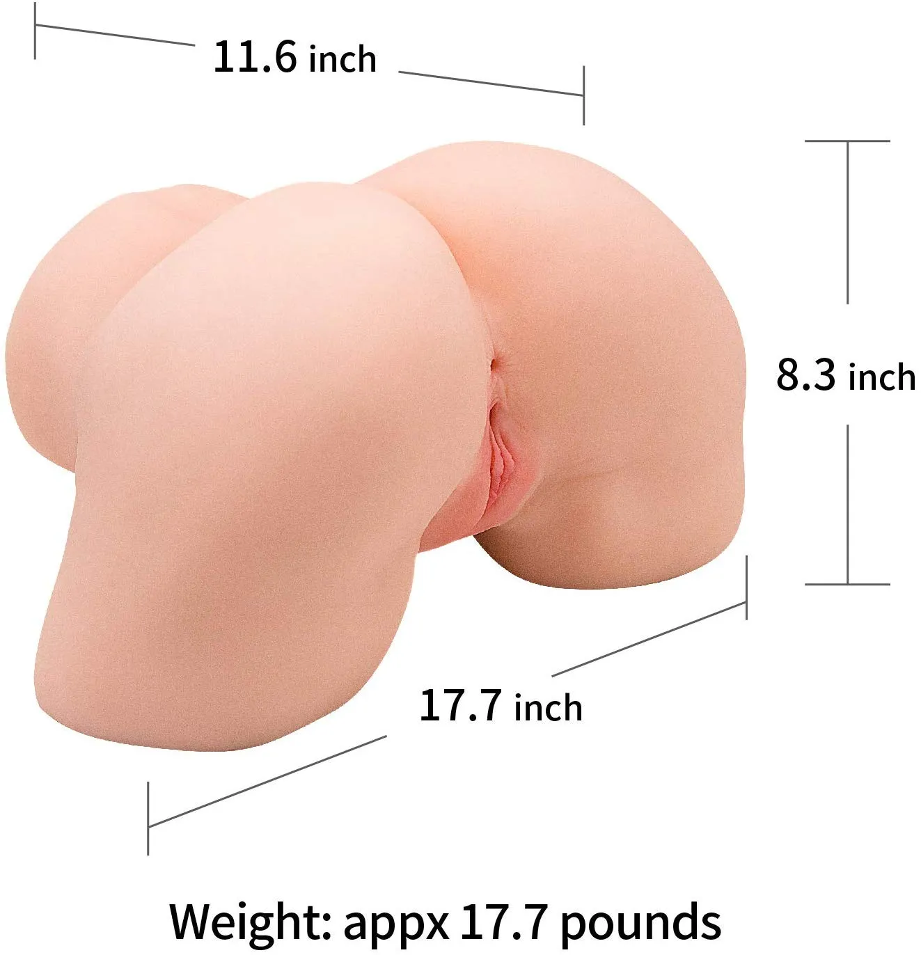 Sex Doll Torso Pocket Pussy 3D Realistic Buff Anal Sex Masturbation Sex