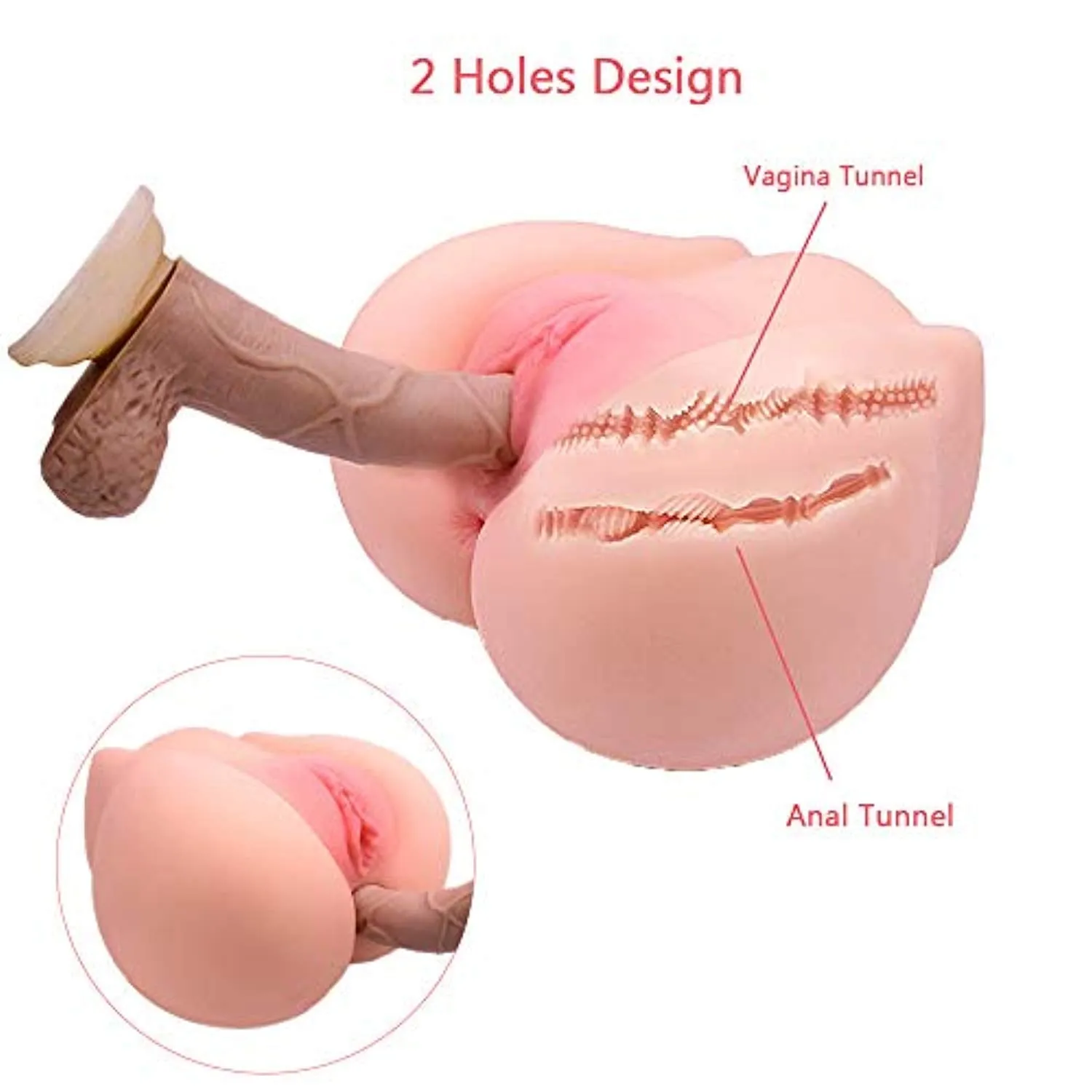 Sex Doll Torso Pocket Pussy 3D Realistic Buff Anal Sex Masturbation Sex
