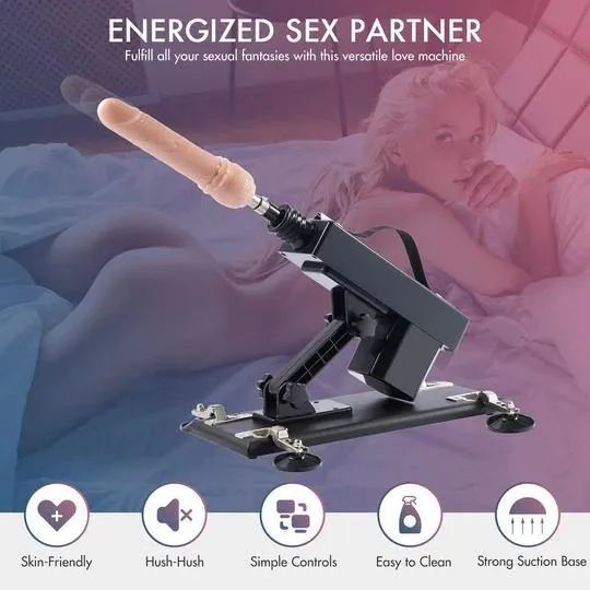 Sex Machine Automatic Thrusting Dildo Machine with Masturbation Cup
