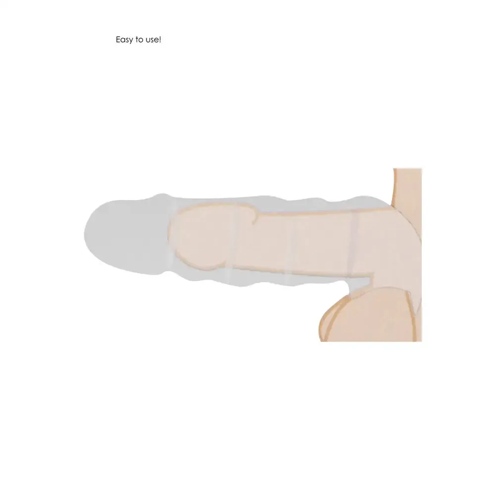 Shots Toys Flesh Pink Penis Sleeve with Vein Details for Him